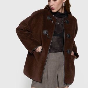 Rebecca Minkoff Shearling Toggle Jacket